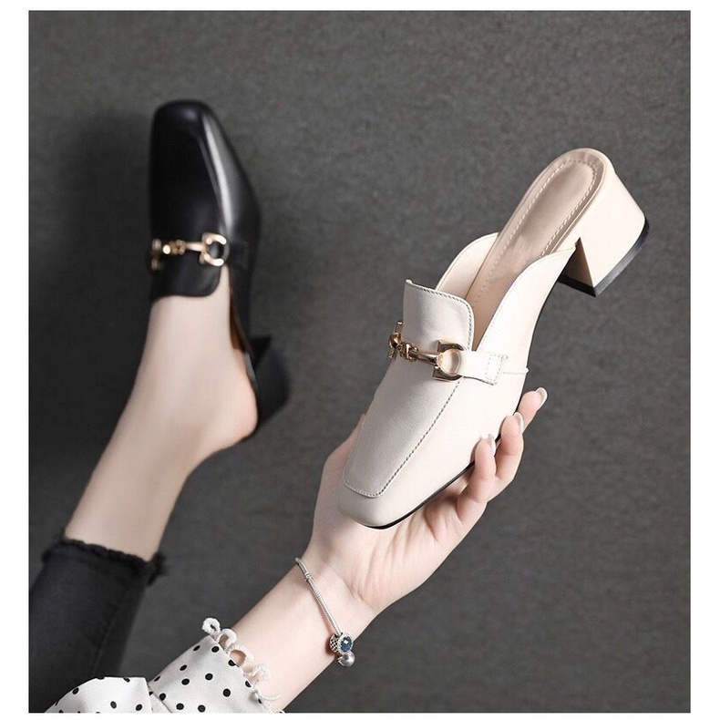 Dép Sandal Da Đế Dày Thời Trang Dành Cho Nữ