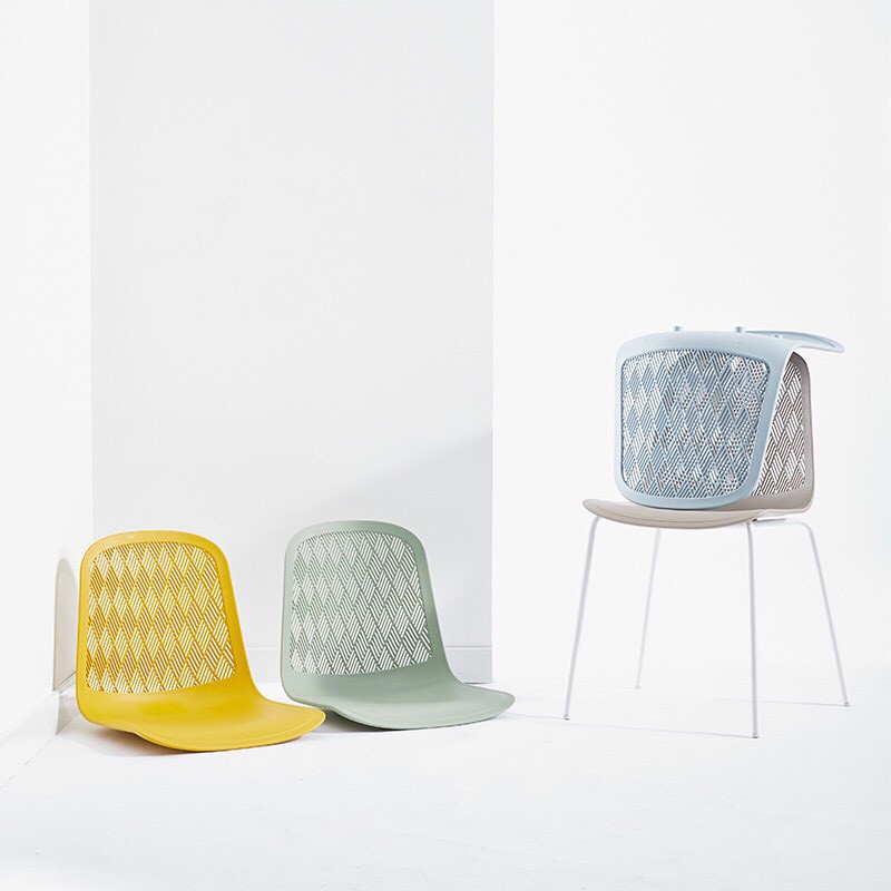 Ghế nhựa chân sắt phun sơn tĩnh điện, ghế nhựa đúc cao cấp ( LA-C027 )-Nhắn tin chọn màu