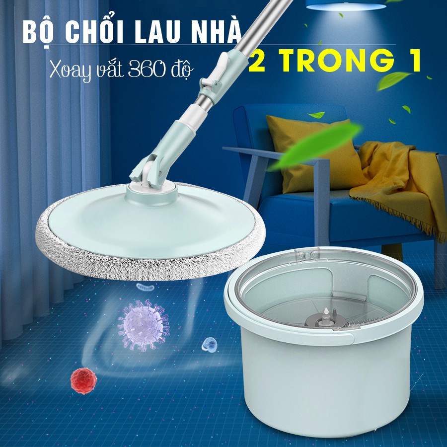 ❤️SALE[DEAL SỐC⭐️Cây Lau Nhà Thông Minh Smart Nano - Chổi Lau Nhà Tự Giặt,Tự Vắt,Tự Tách Nước Bẩn. Công Nghệ Vắt Ly Tâm