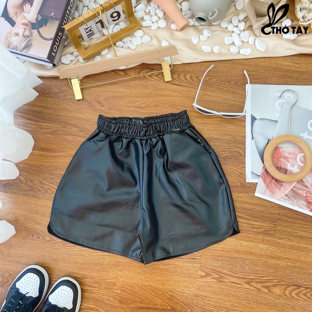Quần short da lưng thun THỎ TÂY Q179C246