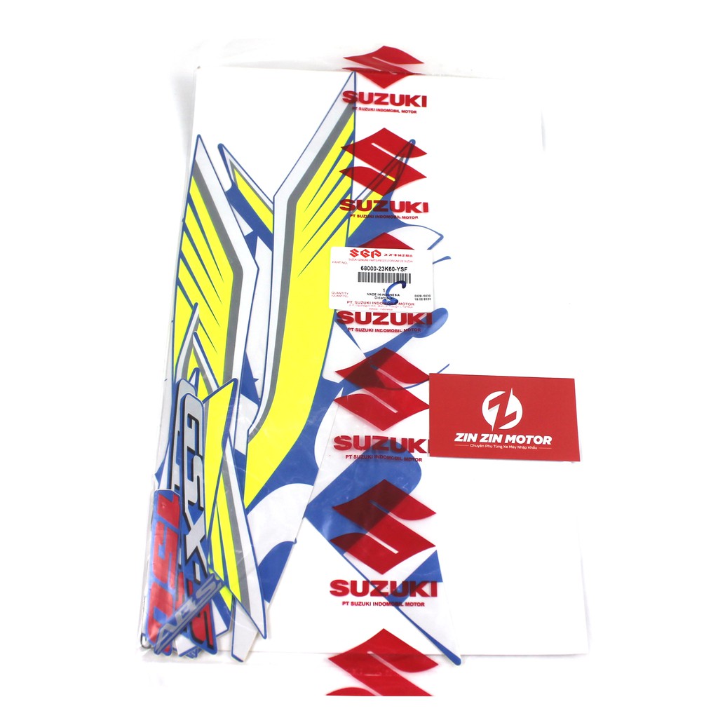 Tem Xanh GP GSX S150 - 68000-23K60-YSF - Zin Zin Motor