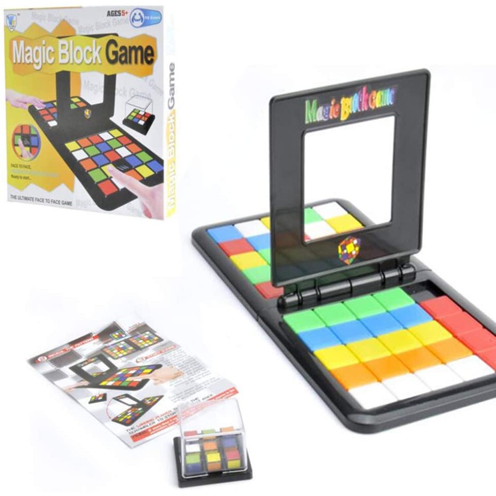 Đồ Chơi Trí Tuệ Rubik's Race - Magic Block Game Board Game Đối Kháng 2 người cực hấp dẫn, luyện phản xạ rubik race