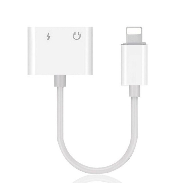 Cáp Chuyển Đổi 2 Trong 1 Vừa Sạc Vừa Cắm Tai Nghe