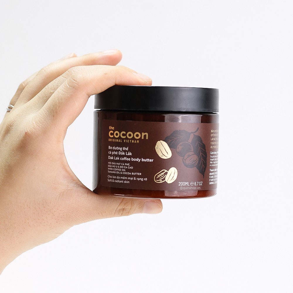 Bơ dưỡng thể cà phê Đắk Lắk The Cocoon Dak Lak Coffee Body Butter 200ml