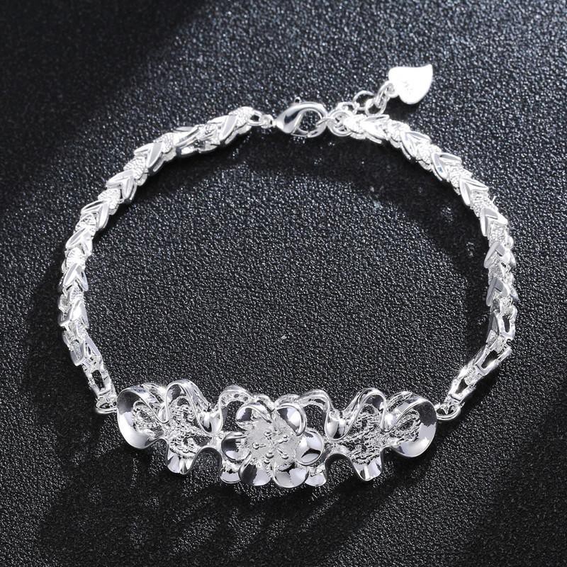 Love Of Butterfly 9999 Sterling Silver Bracelet Female Fashion Japan And South Korea Pure Silver Bracelet Bauhinia Brace