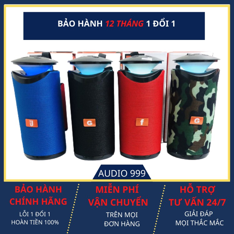 Loa Bluetooth Không dây Mini Cầm tay Beetek GT-112 Có đèn Led, Nghe nhạc hay, Cắm USB, Thẻ nhớ