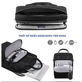 Túi Đeo Dọc Wiwu Alpha Vertical Layer Bag 13.3 Inch Dùng Cho Laptop, Macbook - Hàng Chính Hãng
