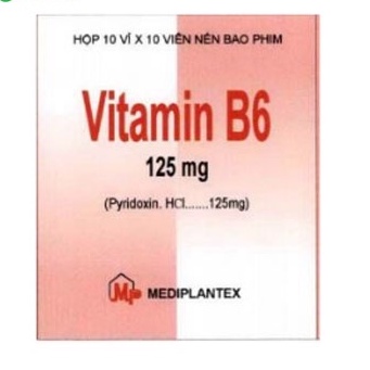 VITAMIN B6 125MG IMEXPHARM - HỘP 100 VIÊN