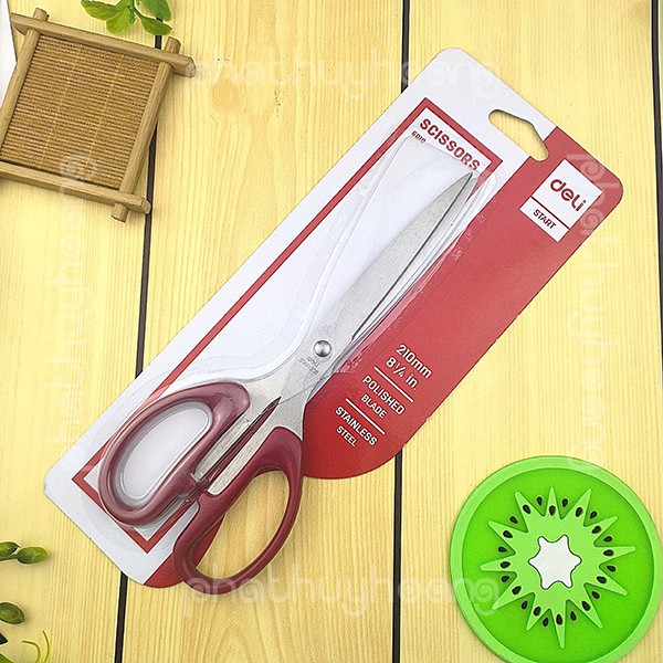 Kéo văn phòng gia dụng Deli 180mm / 210mm siêu bén cực tốt ✂️ FREESHIP  - Phát Huy Hoàng