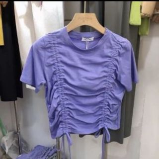 Áo croptop rút dây hai bên