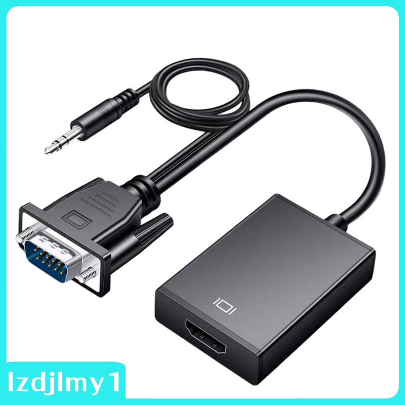 Đầu Chuyển Đổi VGA Sang HDMI Màu Đen Cho Máy Tính / Điện Thoại Di Động Lzdjlmy1