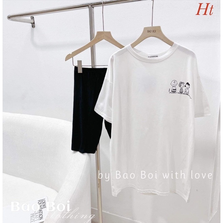 Sét áo ba bạn+quần legging bó HT11