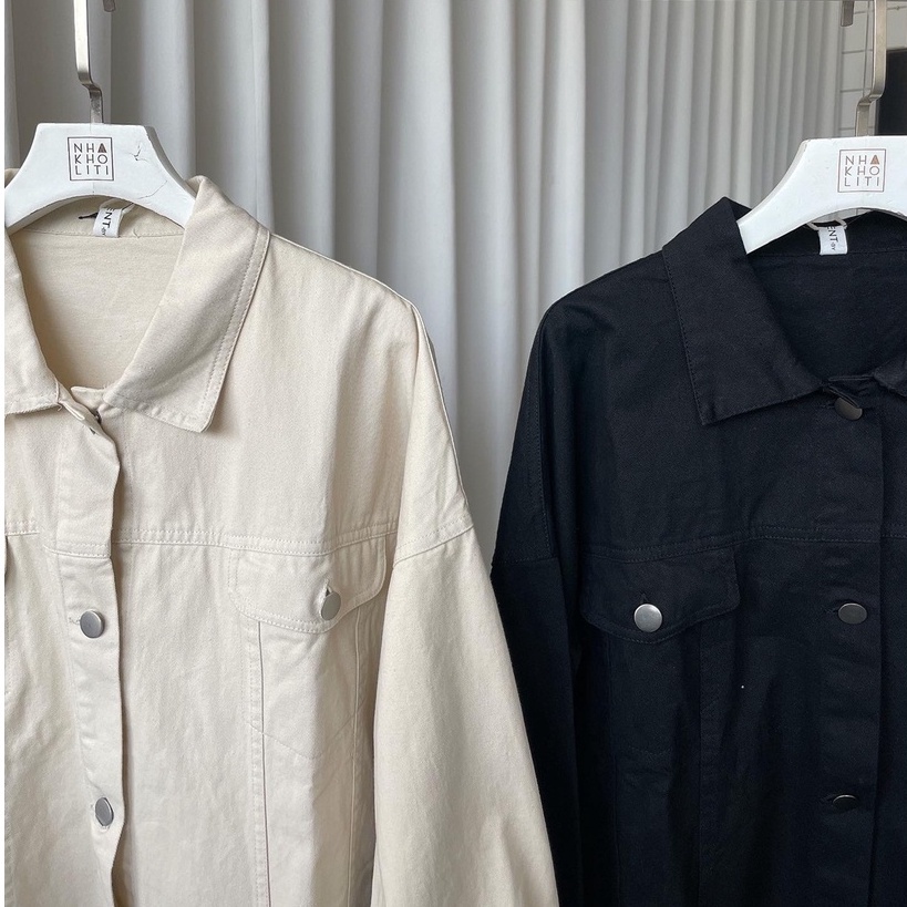Áo khoác jean màu oversized - AK542