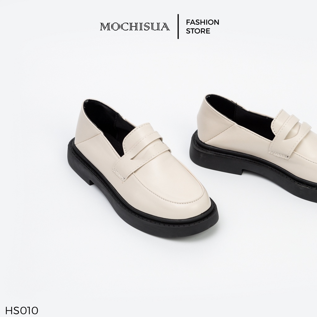 Giày Oxford Trắng Thời Trang Phong Cách Ulzzang Học Sinh Da Mềm - HS010