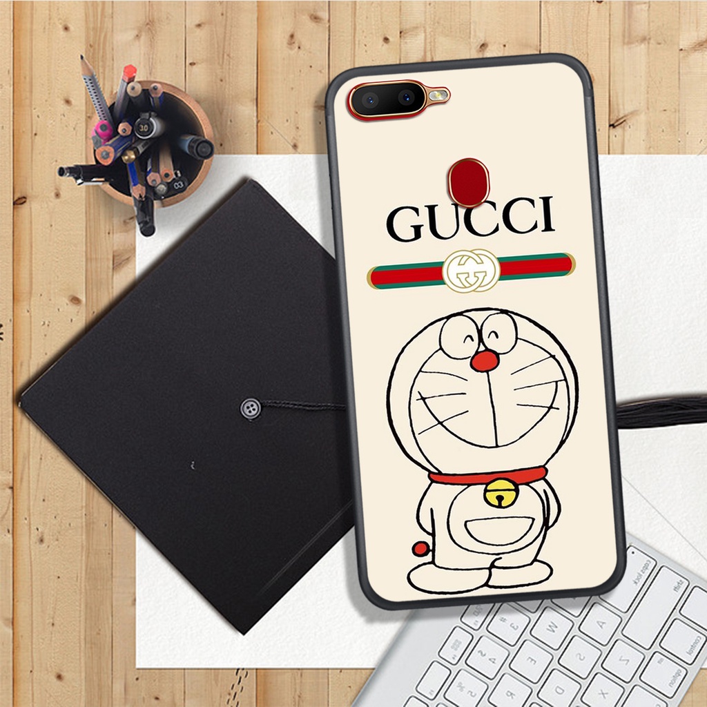 ỐP LƯNG OPPO A5S/A7/A12/F9,  IN HÌNH CHÚ MÈO MÁY DOREMON.