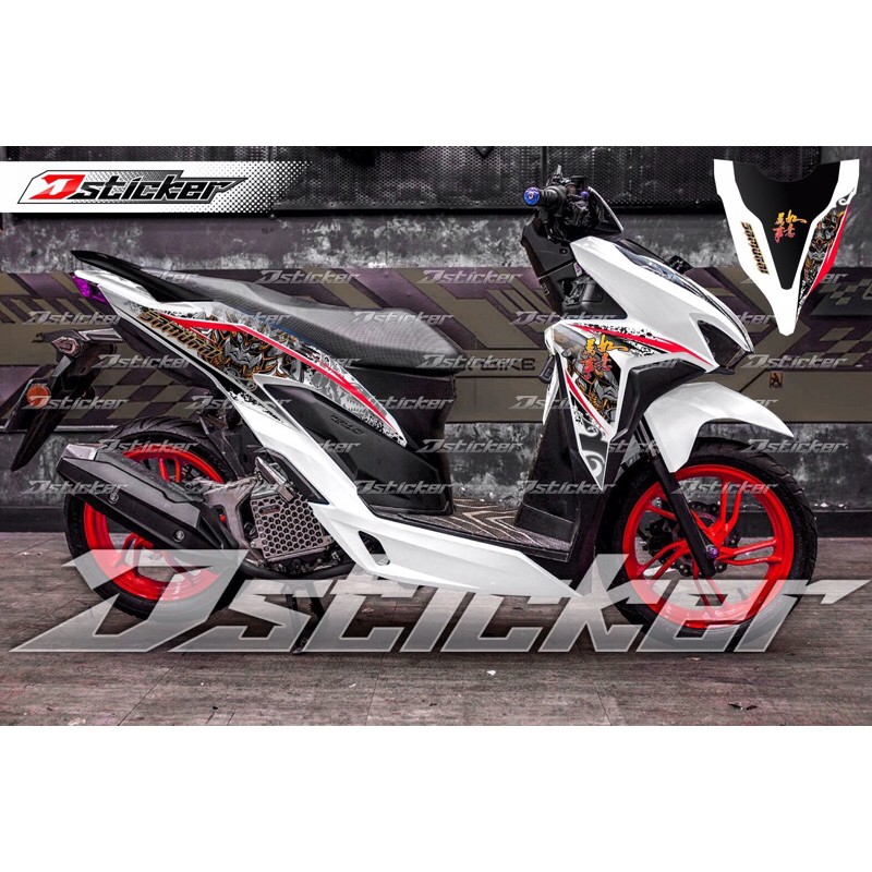 Tem Samurai vario 2018 Rời xe trắng cực hot