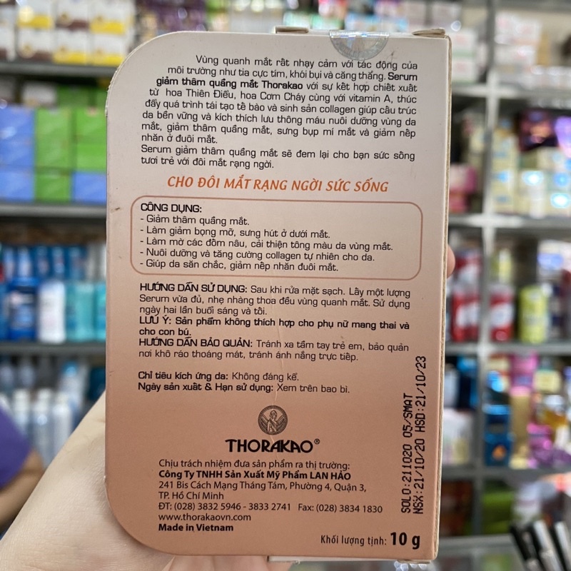 Serum Giảm Thâm Quầng Mắt Thorakao 10g