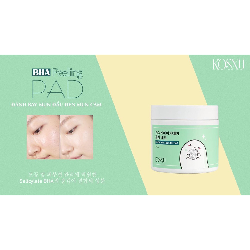 PAD BÔNG LAU MỤN KOSXU sạch sâu Freeship