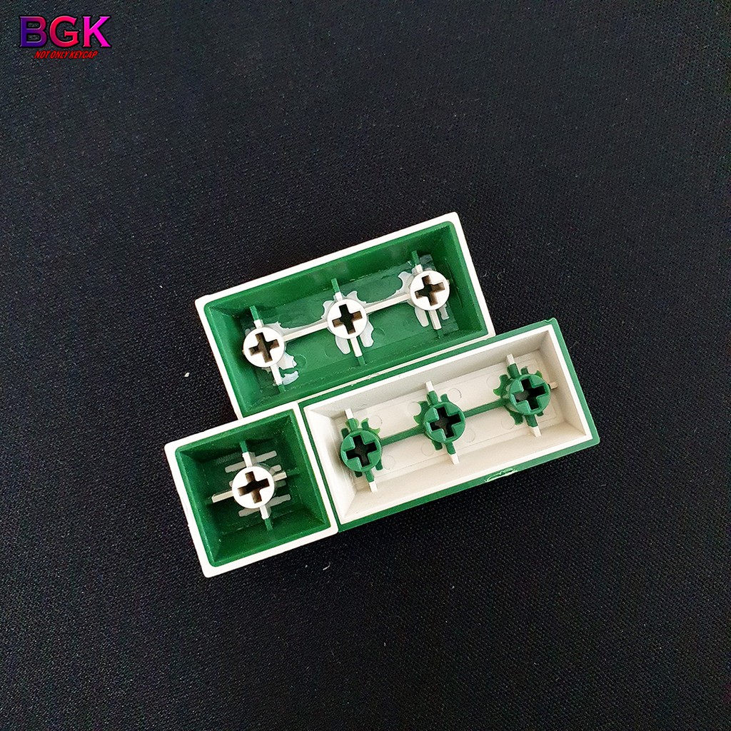 Bộ Keycap Green Tea Trà Xanh 123 Phím Font chữ đẹp,PBT Dày Double-Shot, dùng được nhiều layout