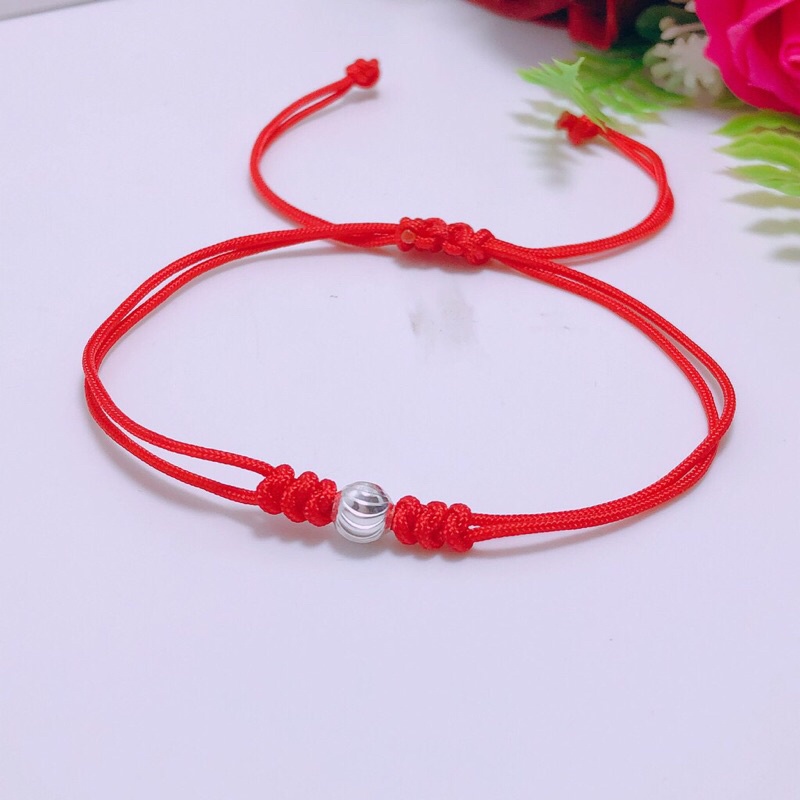 Lắc tay bi tết chỉ đỏ cực xinh đủ size to nhỏ