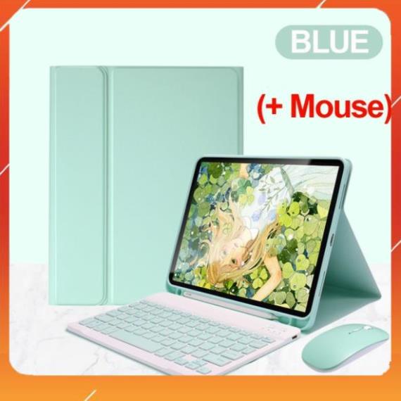 Bao da bàn phím ipad có ngăn đựng bút Silicon ốp ipad Air 4/Pro 11/10.5/9.7/Gen 5/6/7/8/9/10/Air 1/2/3/4/5