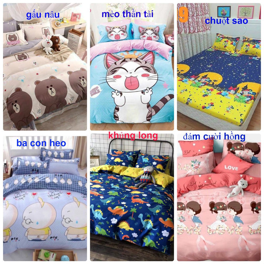 ⇓⇓⇓  RẺ NHẤT  ⇓⇓⇓ SET 5 MÓN 1M8 CAO CẤP MẪU 3 CON HEO 2019