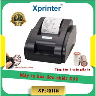 Máy in nhiệt xp-58iih_ cổng usb + kèm giấy in bill
