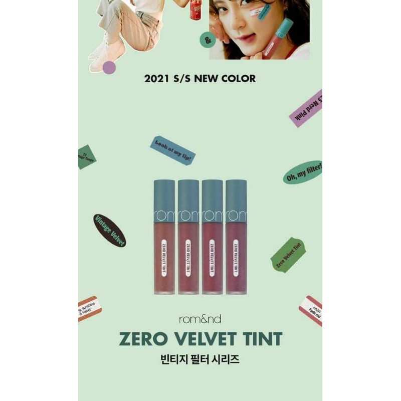 💋💋 Son rom&nd zero velret tint 2021 siêu đẹp và chanh sả | BigBuy360 - bigbuy360.vn
