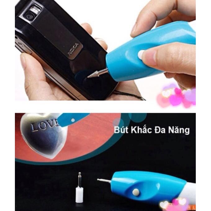 Bút khắc chữ đa năng tặng kèm 2 cục pin