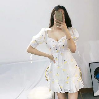 Đầm đuôi cá cherry hàng quảng châu size sml