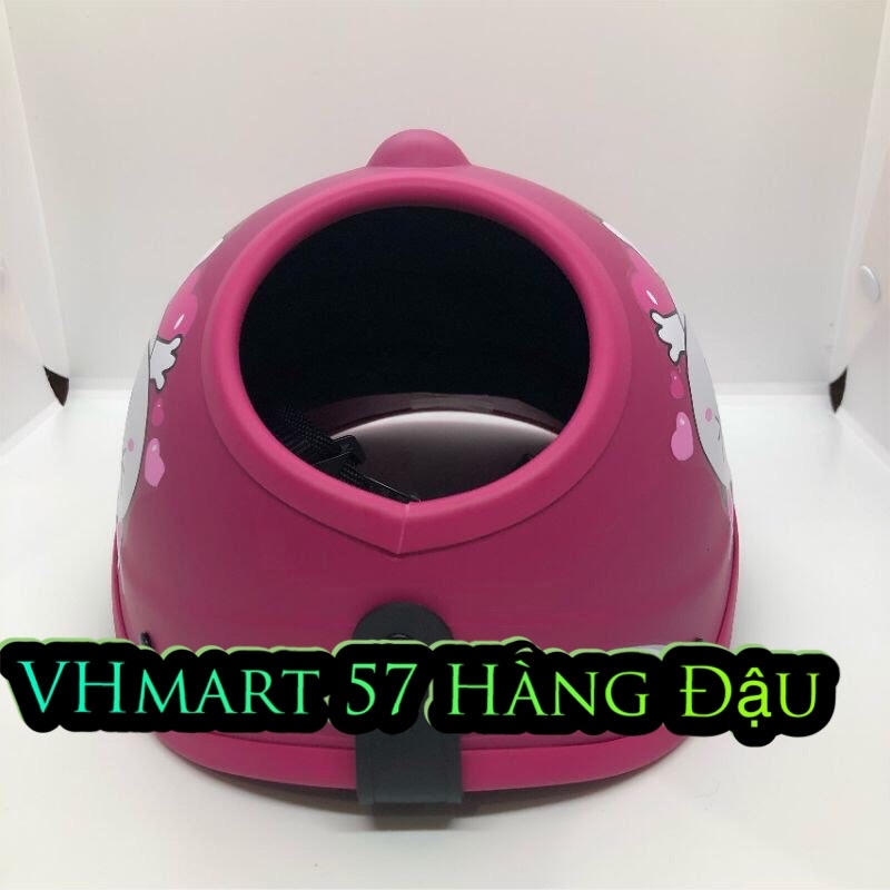 Mũ bảo hiểm thời trang khoét lỗ dành riêng cho phái nữ búi tóc,buộc tóc cao