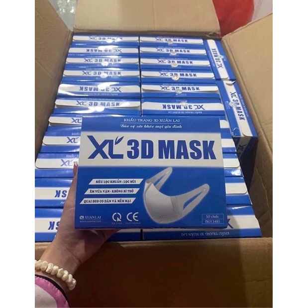 Hộp 50 chiếc Khẩu Trang 3D Mask XL Xuân Lai