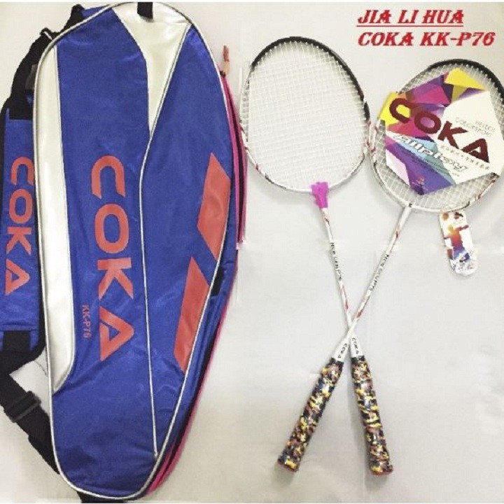 Bộ 2 vợt cầu lông COKA cao cấp dùng trong thi đấu - Vợt Coka KK P76