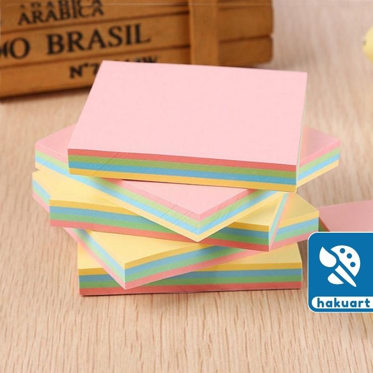 [Mã LIFEB04ALL giảm 10% tối đa 15K đơn 0Đ] Tập 100 Giấy Ghi Chú, Stick Note Dán Ghi Nhớ 4 Màu - Văn Phòng Phẩm Haku