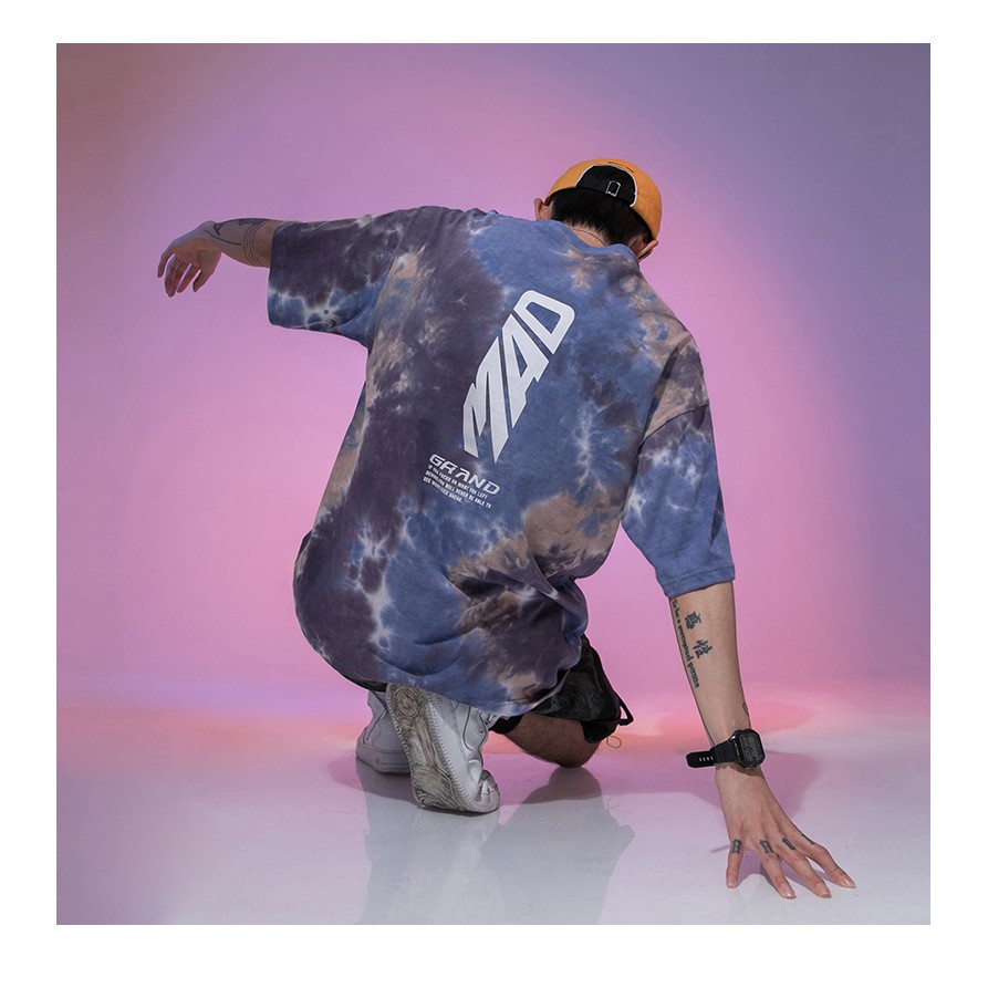 áo thun tay lỡ nam nữ unisex loang màu siêu đẹp | BigBuy360 - bigbuy360.vn