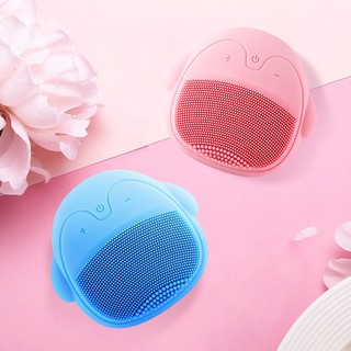 Máy rửa mặt massage da mặt silicon giúp loại bỏ bụi bẩn làm sạch da, lỗ chân lông - máy rửa mặt nội địa trung