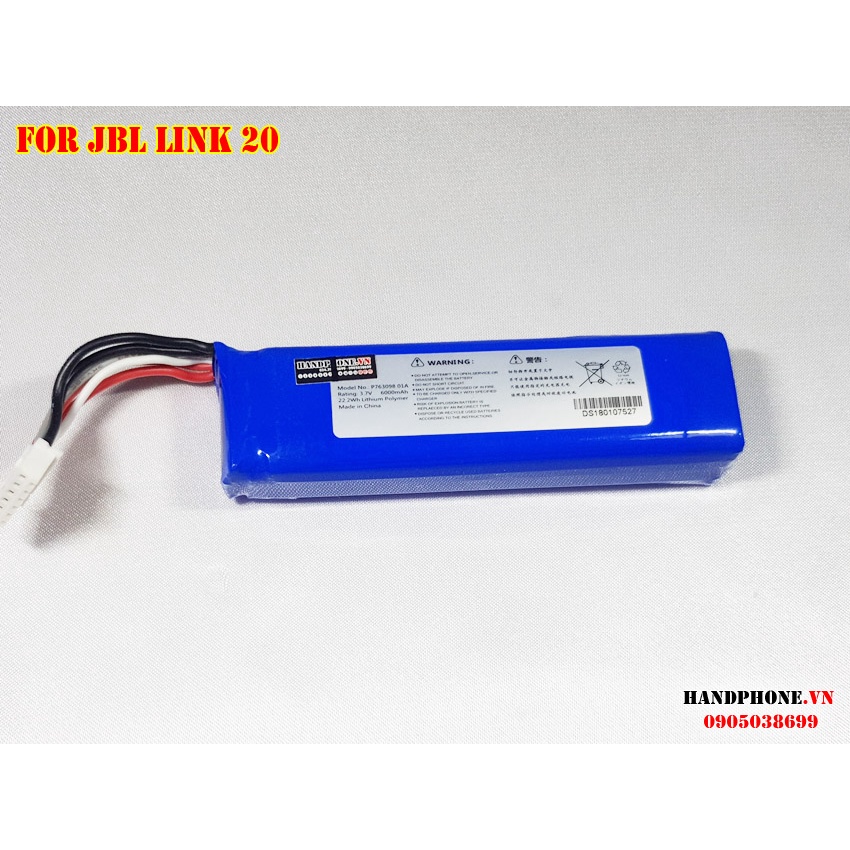 Pin Zin cho Loa Bluetooth JBL Link 20 - Pin nguyên bản P763098 01A 6000mAh Original