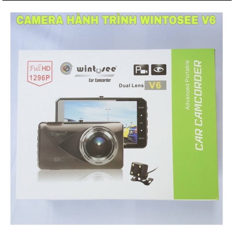 [GIÁ SIÊU SỐC] CAMERA HÀNH TRÌNH WINTOSEE V6 1296P SIÊU NÉT