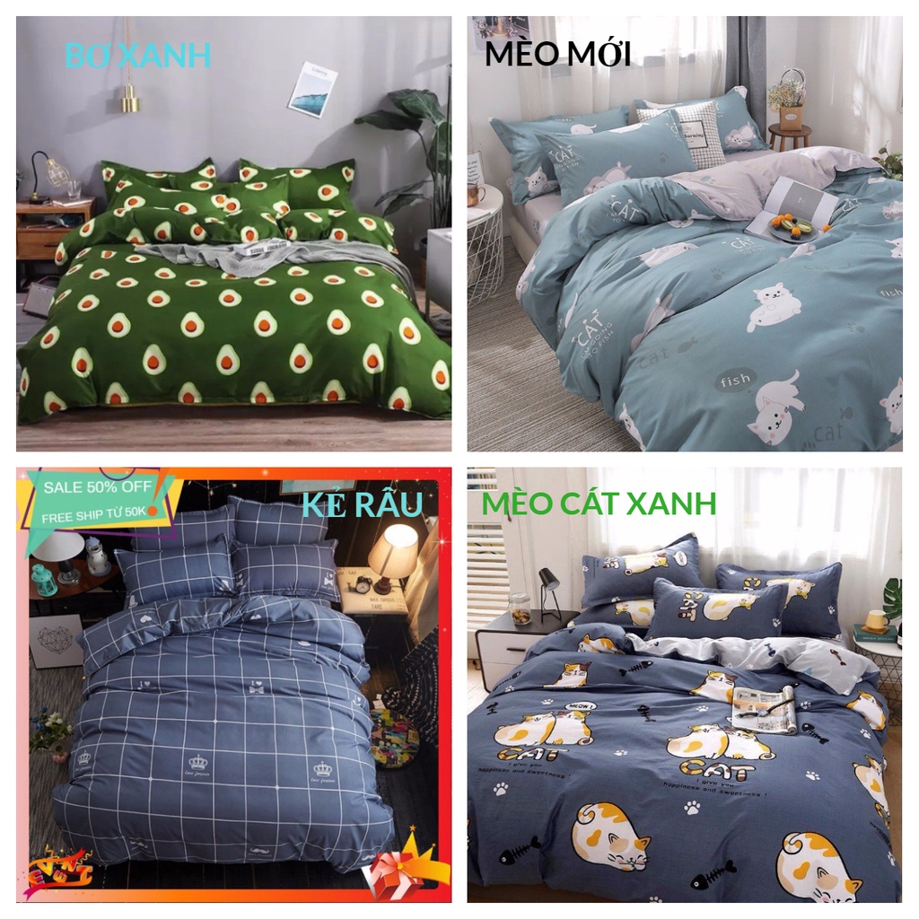 Ga Trải Giường Poly Cotton, Ga Nệm Mùa Hè Poly Cotton Kèm 2 Vỏ Gối Nằm Đủ Kích Thước Mẫu CHUỐI BÒ SỮA ( Được Chọn Màu) | BigBuy360 - bigbuy360.vn