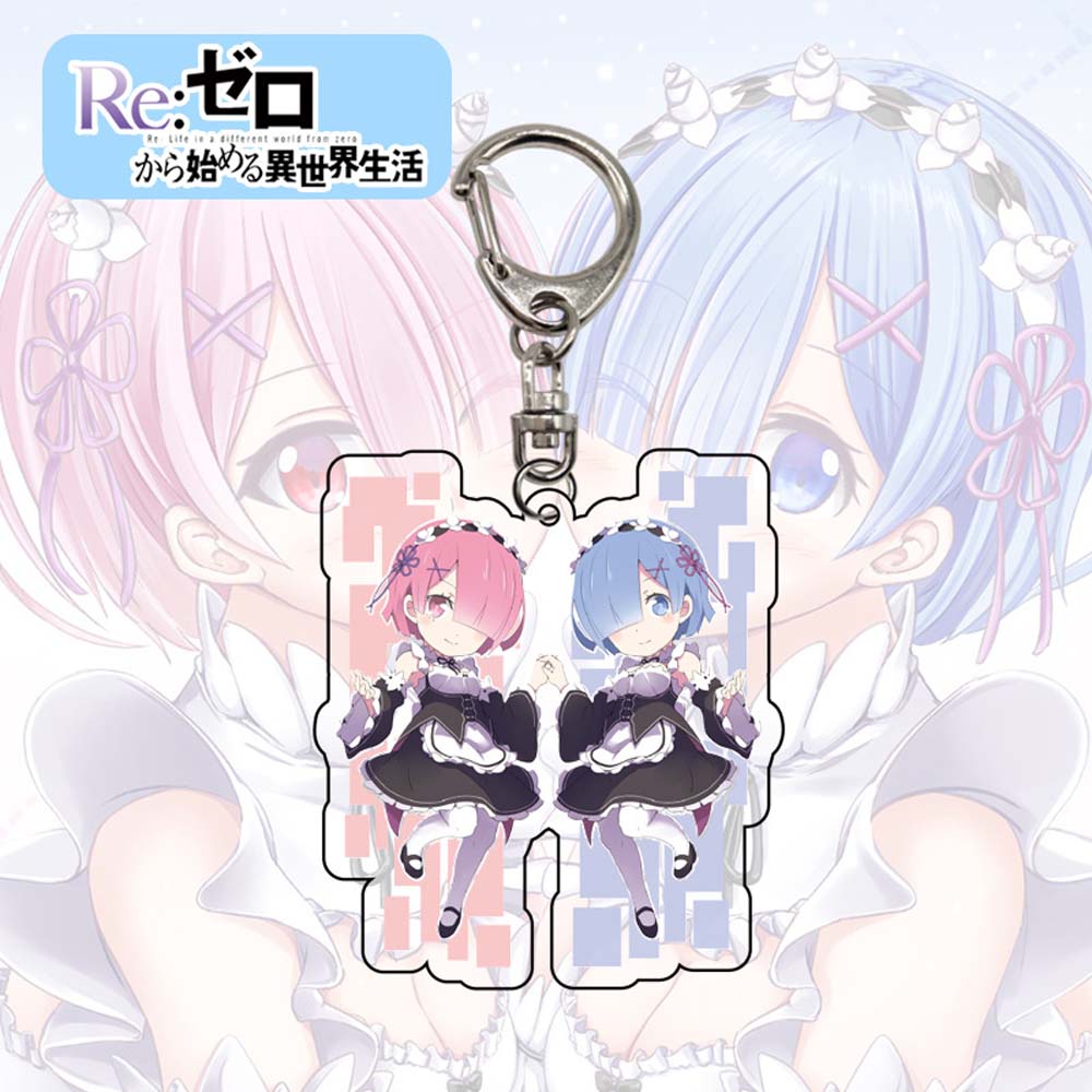 Móc khóa nhân vật hoạt hình Re: Zero xinh xắn
