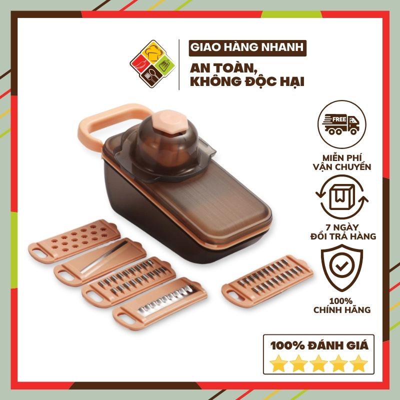 Nạo rau củ đa năng 10in1 Behomemall bàn nạo đa năng 2 màu bào rau củ [BH 1 đổi 1 nếu phát sinh bất kì lỗi của NSX]
