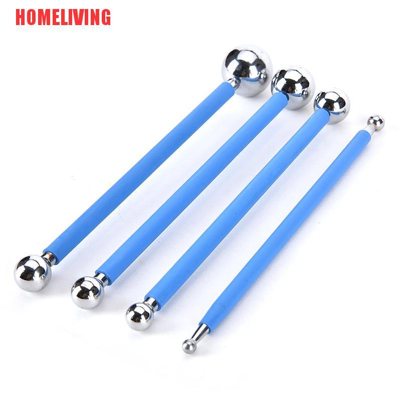 Set 4 Que Làm Bánh Tráng Miệng Bằng Thép Không Gỉ