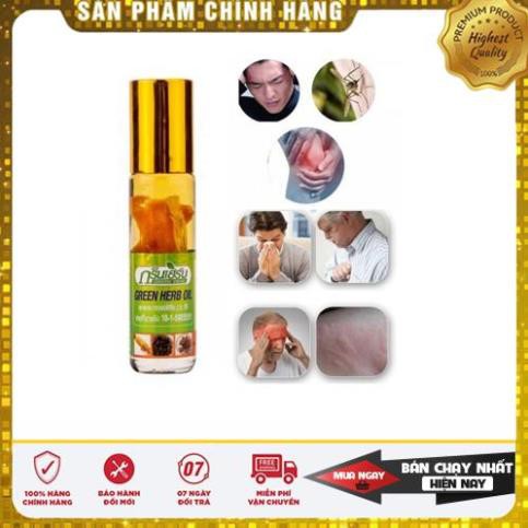 Dầu Lăn Thảo Dược Nhân Sâm Green Herb Oil 8ml Thái Lan