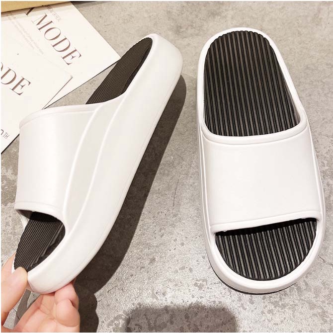 Dép quai ngang nam và nữ đế Cao 5cm siêu đẹp , chất liệu eva siêu bền không ngấm nước TINTIN HOME DNL38