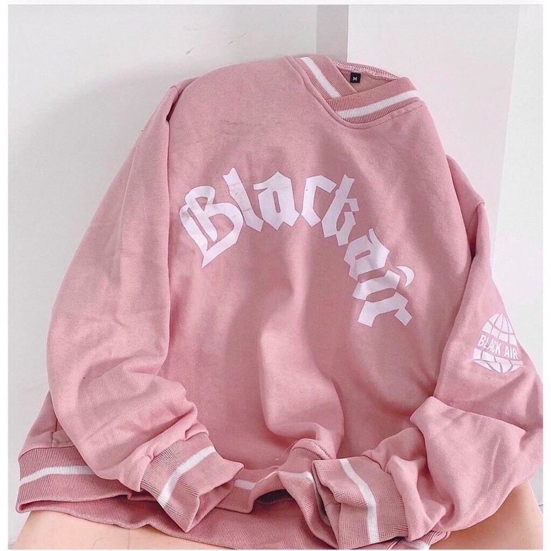 Áo swt nỉ / Áo nỉ cổ tim BLACKAIR to rộng oversize (annstore)