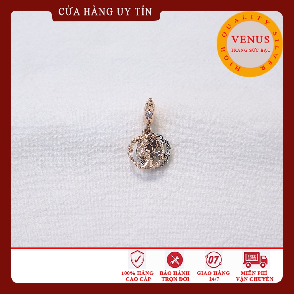 [Charm bạc 925 cao cấp] Charm treo voi con- Mã sản phẩm VENUST9