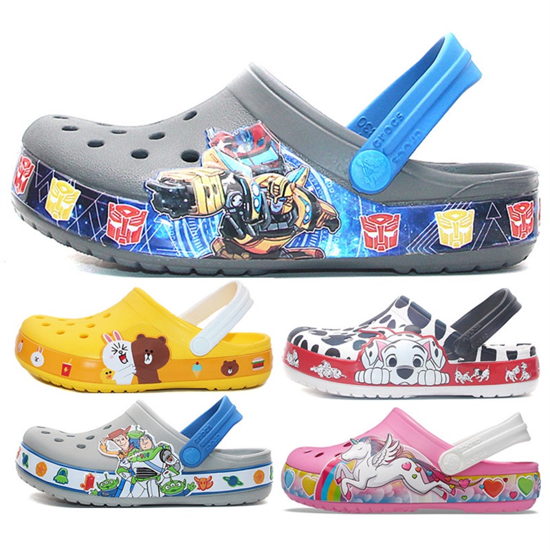 Giày crocs Chính Hãng Họa Tiết Xe Tải 3D Dễ Thương Cho Bé Trai Bé Gái 207074]