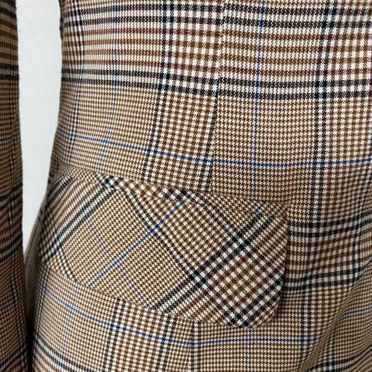 Áo khoác blazer kẻ nữ, Chân váy chữ A, Blazer 2 lớp hàng cao cấp Hachidesigns | BigBuy360 - bigbuy360.vn