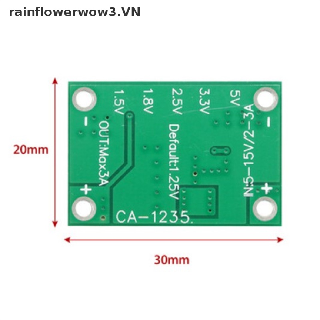 Bảng Mạch Hạ Áp DC 5~16v Sang 1.25v 1.5v 1.8v 2.5v 3.3v 5v 3A Chuyên Dụng