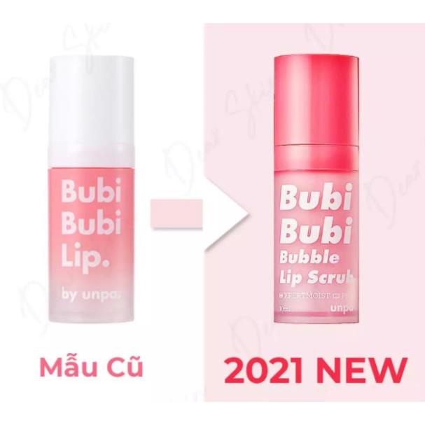 Tẩy Tế Bào Chết Môi Bubi Bubi Lip Hàn Quốc Dạng Sủi Bọt Mẫu Mới 2021